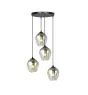 Emibig Pendel Lampe Istar Stål Svart | Egnet for 4x E27 - Max 10W