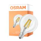 Osram LED Superstar E27 Globe G95 Filament Klar 11W 1521lm - 927 Ekstra Varm Hvit | Beste Fargegjengivelse - Erstatter 100W