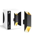 D'Lite Veggbelysning Nura Aluminium Svart Up & Down 7W 250lm - 830 Varm Hvit | IP44