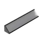 Topmet LED Profil CABI12 E slide - 1m - Complete set - Svart