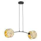 Emibig Pendel Lampe Motif Stål Svart | Egnet for 2x E27 - Max 15W