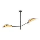 Emibig Taklampe Vene Stål Svart | Egnet for 2x E14 - Max 10W