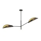 Emibig Taklampe Vene Stål Svart | Egnet for 2x E14 - Max 10W