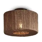 Good&Mojo Taklampe Iguazu Jute Brun | Egnet for 1x E27 
