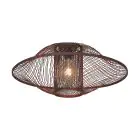 Good&Mojo Taklampe Maui Bambus Burgundy L | Egnet for 1x E27 
