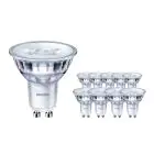 Fordelspakning 10x Philips Corepro LED Spot GU10 PAR16 3.5W 255lm 36D - 827 ekstra varm hvit | erstatter 35W