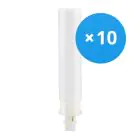 Fordelspakning 10x Ledvance Dulux-D LED 9W - 830 Varm Hvit | 2-Stift - Erstatter 26W