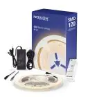 Noxion LED Strip Naga 5 Meter Komplet set - Smart Wifi - 24V - 120LEDs/m - 9.6W/m - 930 Varm Hvit | 8mm - IP20 - Beste Fargegjengivelse - SMD2835