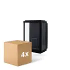 Fordelspakning 4x D'Lite Veggbelysning Arlo Svart | IP44 - Egnet for 1x E27