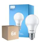 Fordelspakning 6x Philips Corepro LED Pære E27 Pære matt 10W 1055lm - 830 varm hvit | erstatter 75W