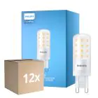 Fordelspakning 12x Philips CorePro LED Capsule G9 Matt 4W 480lm - 827 Ekstra Varm Hvit | Dimbar - Erstatter 40W
