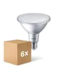 Fordelspakning 6x Philips CorePro LED Pære Reflektor E27 PAR38 9W 750lm 25D - 927 ekstra varm hvit | beste fargegjengivelse - erstatter 60W