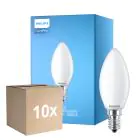 Fordelspakning 10x Philips Corepro LED Mignon E14 matt 6.5W 806lm - 840 kald hvit | erstatter 60W
