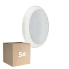 Fordelspakning 5x Philips LED Vegg - Taklampe Ledinaire WL070V Gen 2 Hvit 17W 1700lm - 830-840 CCT | 300mm - IP65