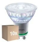 Fordelspakning 10x Philips MASTER LED Spot Classic GU10 PAR16 2.1W 375lm 36D - 830 varm hvit | erstatter 50W