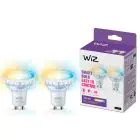Dobbeltpakke 2x WiZ Smart LED Spot GU10 PAR16 5W 400lm 36D | Beste Fargegjengivelse - Dimbar - Erstatter 50W