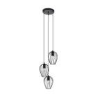 Eglo Pendel Lampe Newtown Stål Svart | IP20 - Egnet for 3x E27 