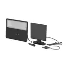 Eglo Veggbelysning Panettieri Solar Svart 6W 860lm - 840 Kald Hvit | IP65 - Bevegelsessensor