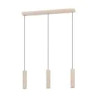 Eglo Pendel Lampe Caminia Stål Slipt 3x4.7W 3x345lm - 830 Varm Hvit | IP20 - Inkl. 3x GU10
