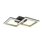 Eglo Taklampe Calliera Stål Svart Gull 18.4W 2500lm - 840 Kald Hvit | IP20 - Dimbar 